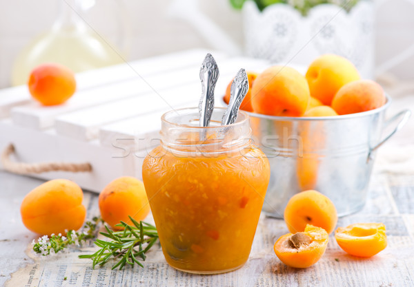 Stock photo: apricot jam