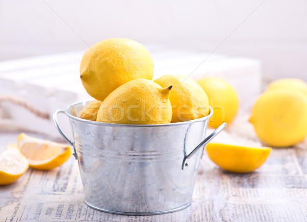 Stock photo: fresh lemons
