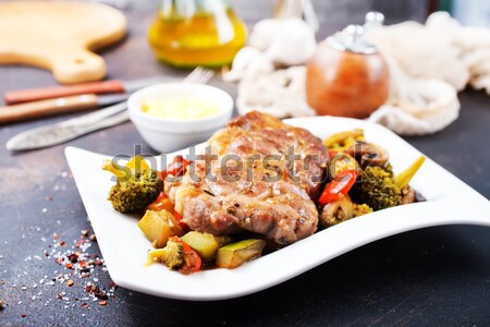 vegetables with cutlets Stock photo © tycoon