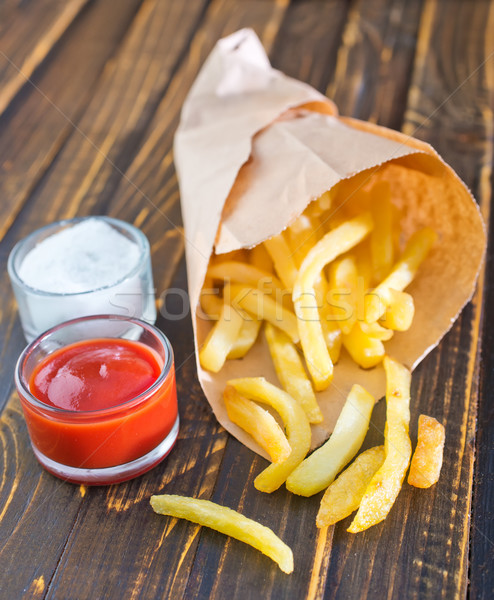 Potatoes fries Stock photo © tycoon