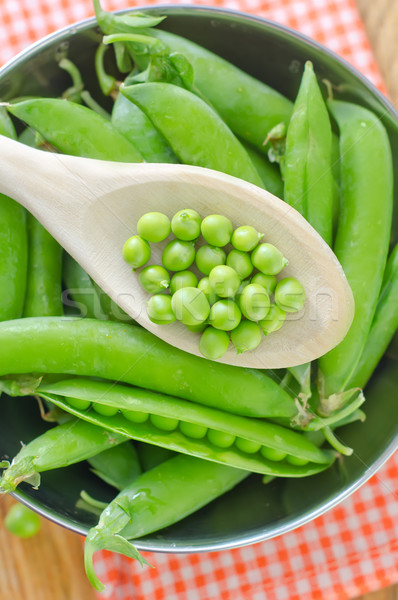 Groene erwten gezondheid plant kok eten Stockfoto © tycoon