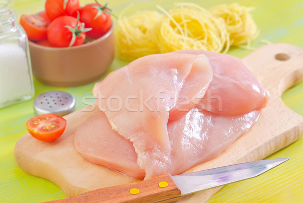 Stock fotó: Tyúk · hús · kövér · paradicsom · fehér · főzés