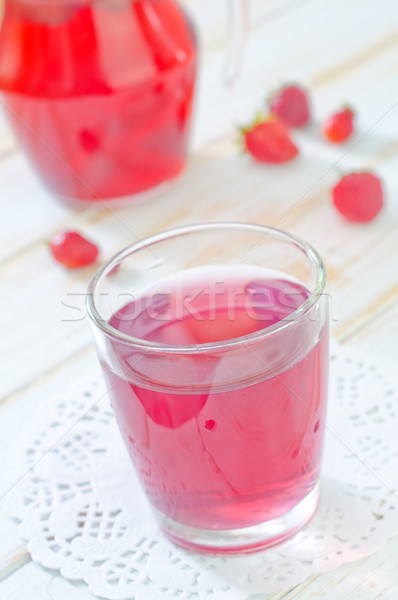 drink from strawberry Stock photo © tycoon