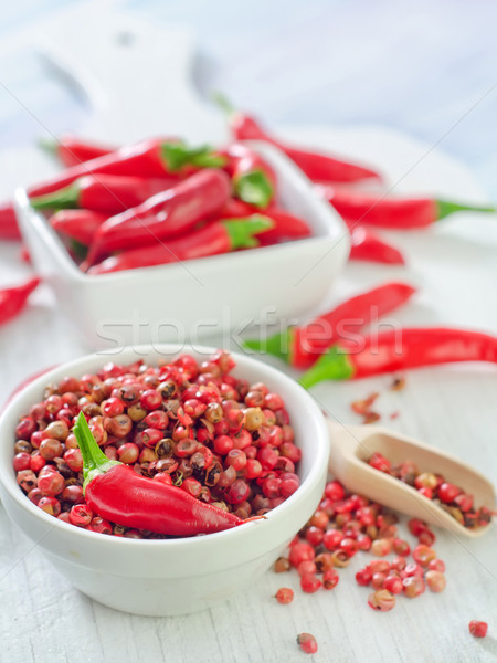 Piment alimentaire fond blanche cuisson mexican [[stock_photo]] © tycoon