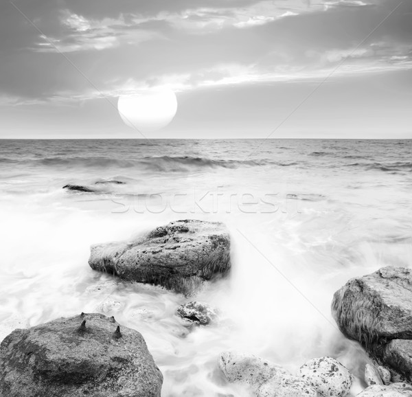 Zeegezicht strand hemel landschap zee schoonheid Stockfoto © tycoon