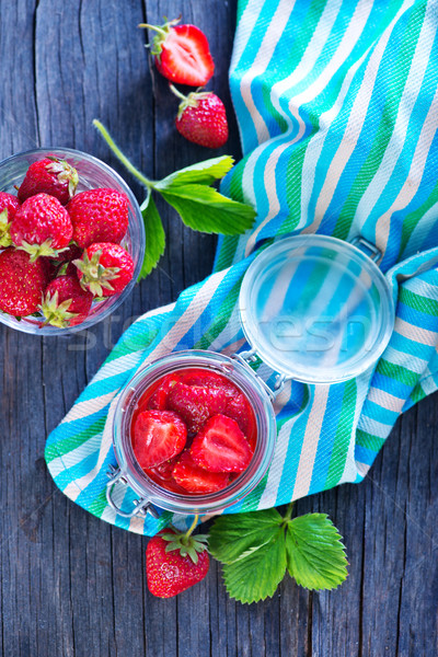strawberry jam Stock photo © tycoon