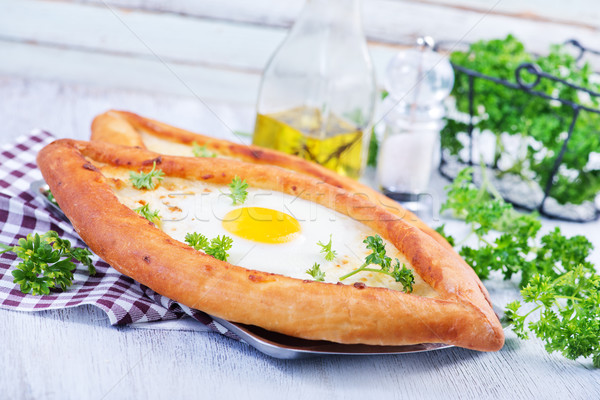 bread with egg Stock photo © tycoon