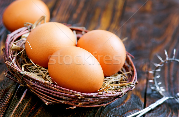 chicken eggs Stock photo © tycoon