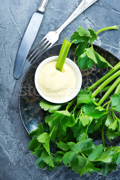 celery with sauce Stock photo © tycoon