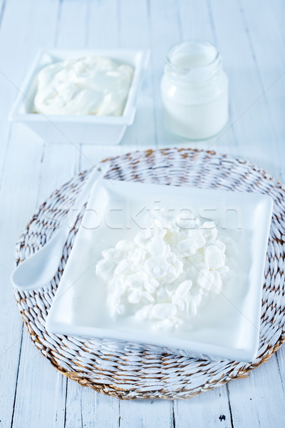 cheese,milk and sour cream Stock photo © tycoon