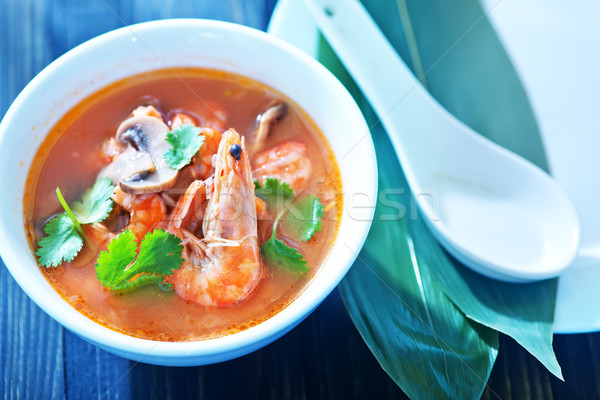 Soupe blanche bol asian chaux stock Photo stock © tycoon