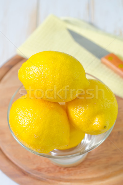 Stock photo: fresh lemons