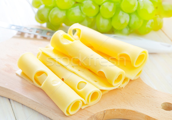 cheese  and grape Stock photo © tycoon