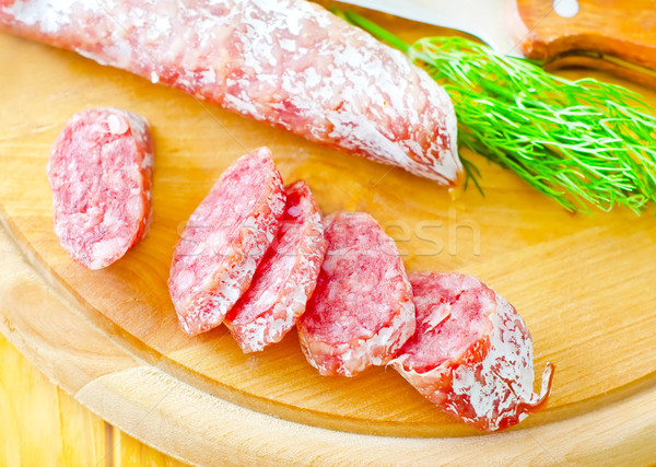 Stock photo: salami