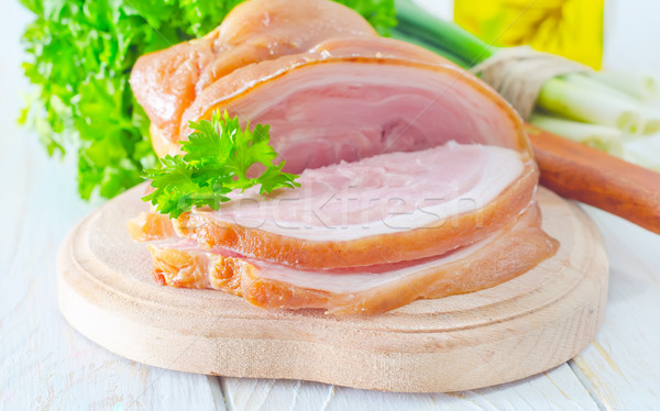 Füstölt hús kövér márvány bors szakács Stock fotó © tycoon