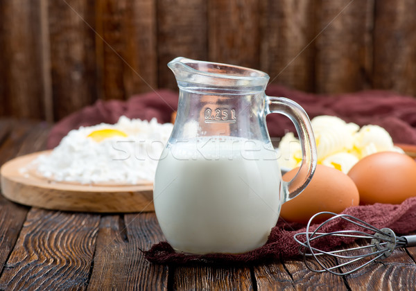 flour,milk, butter and eggs Stock photo © tycoon