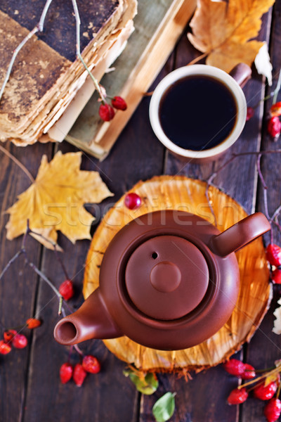 fresh tea in teapot Stock photo © tycoon