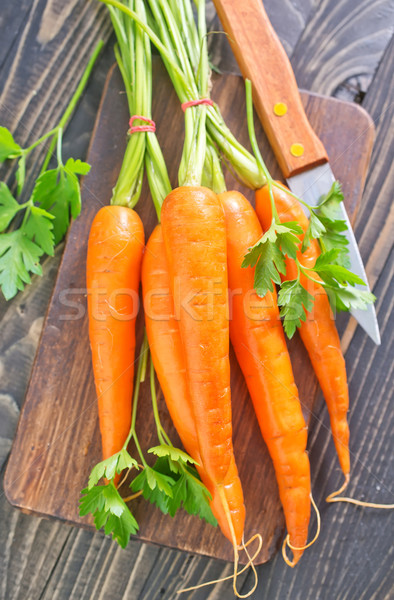 胡蘿蔔 木 烹飪 板 農業 蔬菜 商業照片 © tycoon