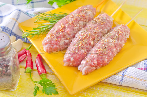 raw kebab Stock photo © tycoon