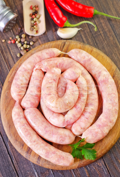 raw sausages Stock photo © tycoon