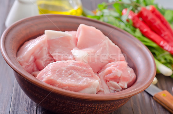 Carne aroma condimente muscular placă Imagine de stoc © tycoon