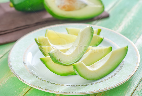 Stock photo: avocado on plate