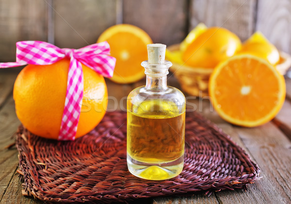 Aroma olie fles tabel lichaam gezondheid Stockfoto © tycoon