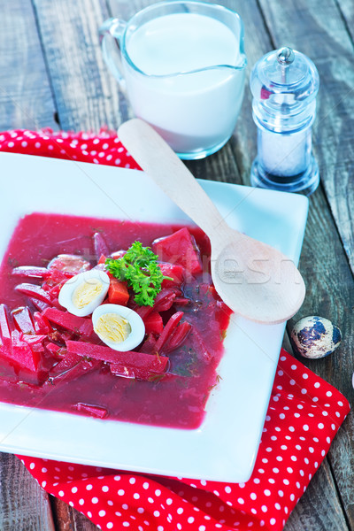 Stock photo: beet soup