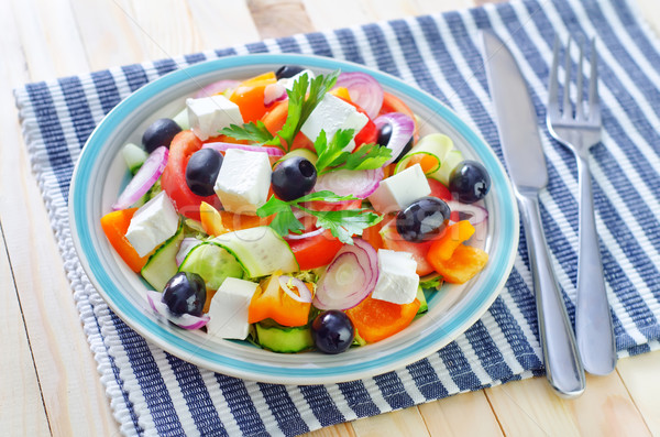 greek salad Stock photo © tycoon