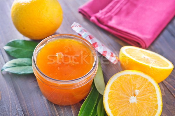 Foto stock: Atasco · naranjas · frutas · mesa · desayuno · limón