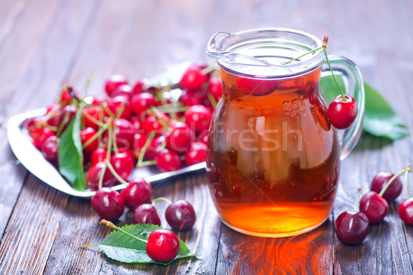 Stock photo: cherry juice