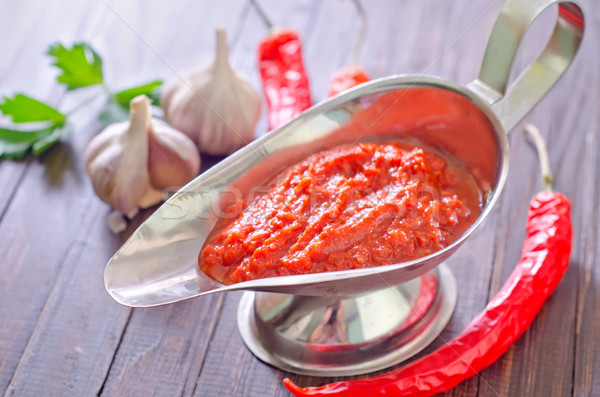 Salsa de tomate alimentos rojo tomate cocina estudio Foto stock © tycoon