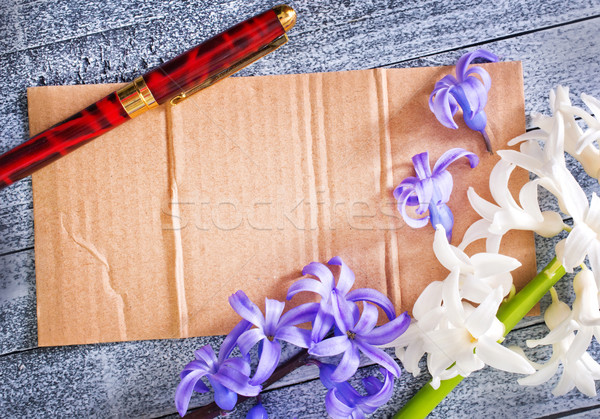 Nota flori şcoală educaţie blocnotes studia Imagine de stoc © tycoon