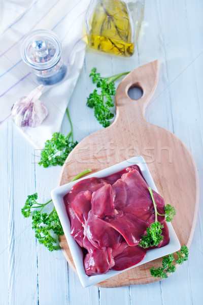 raw liver Stock photo © tycoon