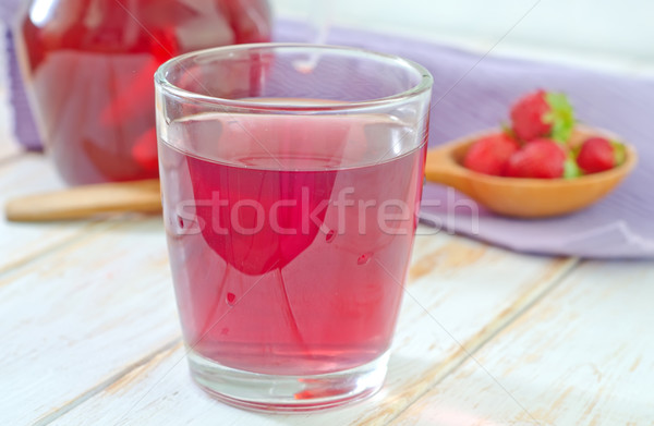 клубника сока пить красный коктейль тропические Сток-фото © tycoon