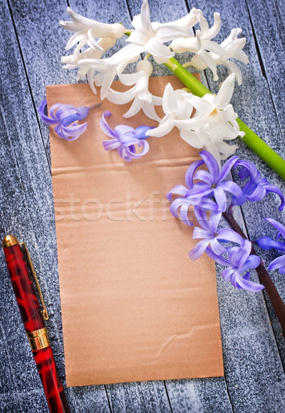 Beachten Blumen Schule Bildung Notebook Studie Stock foto © tycoon