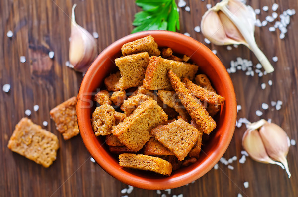 croutons with salt and garlic Stock photo © tycoon