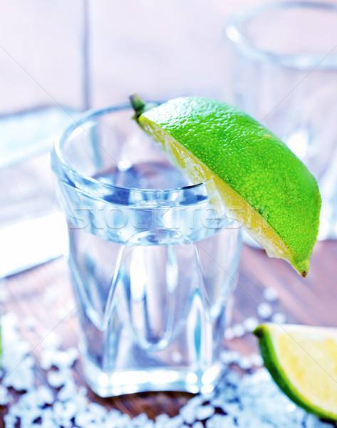 Tequila rece proaspăt var sare alimente Imagine de stoc © tycoon