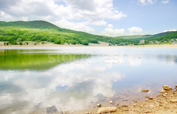 Lac ciel eau forêt paysage montagne [[stock_photo]] © tycoon