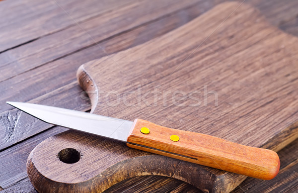 Stok fotoğraf: Bıçak · tahta · gıda · Metal · çelik · araç