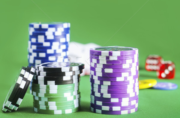 Poker Internet sportiv grup roşu succes Imagine de stoc © tycoon