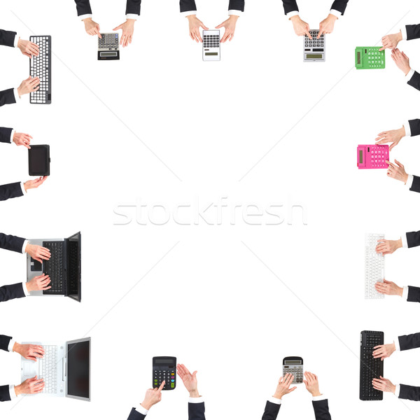 Hands at office Stock photo © ukrainec