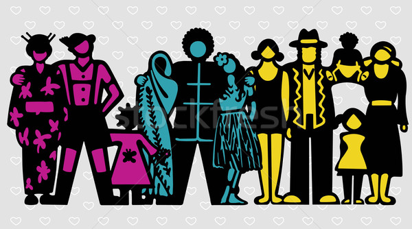 Multicultural Society Stock photo © UltraPop