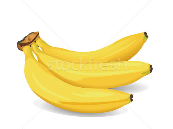 Banana fruto realista monte bananas saúde Foto stock © UltraPop
