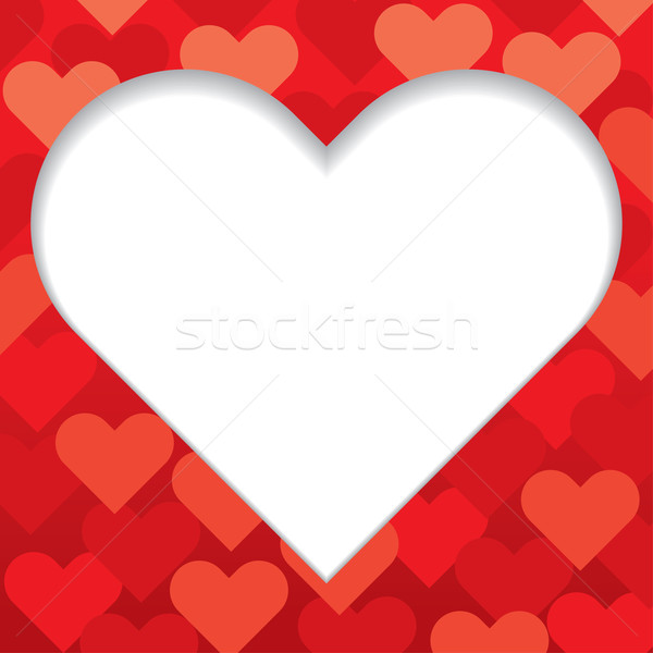 Rouge coeur Valentin illustration amour design [[stock_photo]] © UltraPop