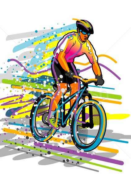 サイクリスト プロ 画像 スポーツ 速度 ストックフォト © UltraPop