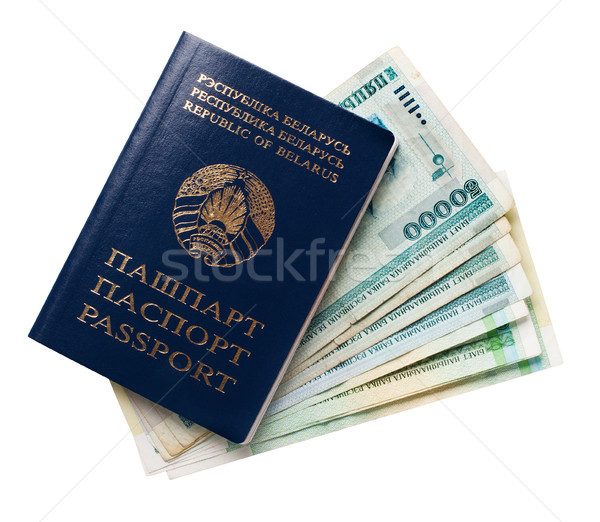 four passports and some belarusian money Stock photo © ultrapro