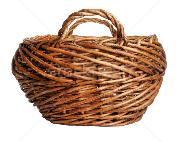 yellow basket isolated on white background Stock photo © ultrapro