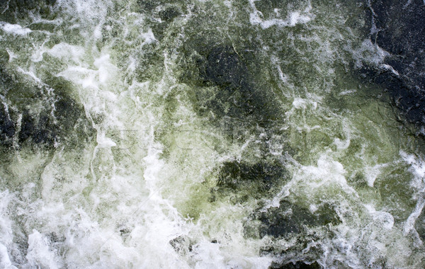 Stock photo: boiling water at the waterfall.