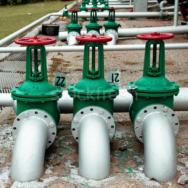 Oil and gas pipe line valves Stock photo © ultrapro